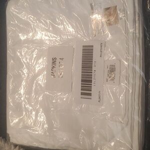 NWT Reflections Microfiber Checkered Cloth Napkins Set of 4 White or Blue Choice